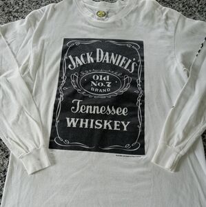 VTG Balzout Jack Daniel's Tennessee Whiskey Long Sleeve Shirt Men's LG Single St